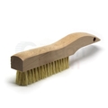 Gordon Brush 4 x 16 Row Tampico Bristle and Wood Shoe Handle Plater Brush 444T